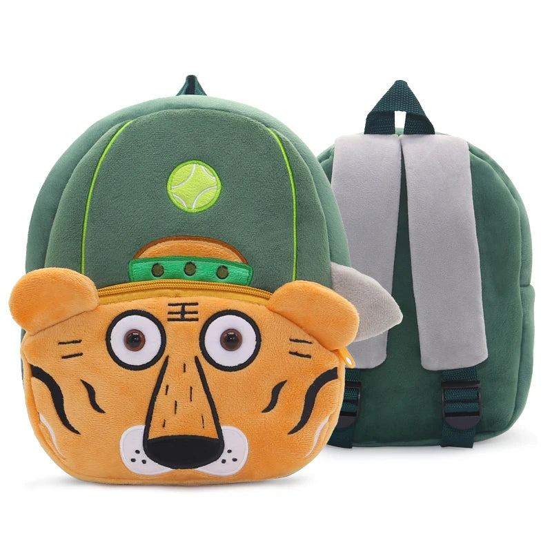 Kids Plush Animal Sports Backpack