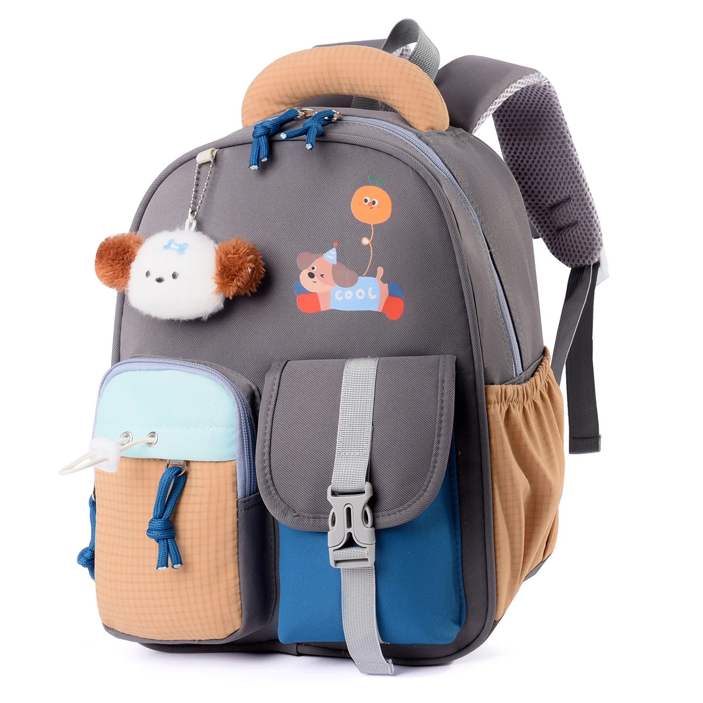 Water Resistant Lion Backpack with Plush Cloud Charm