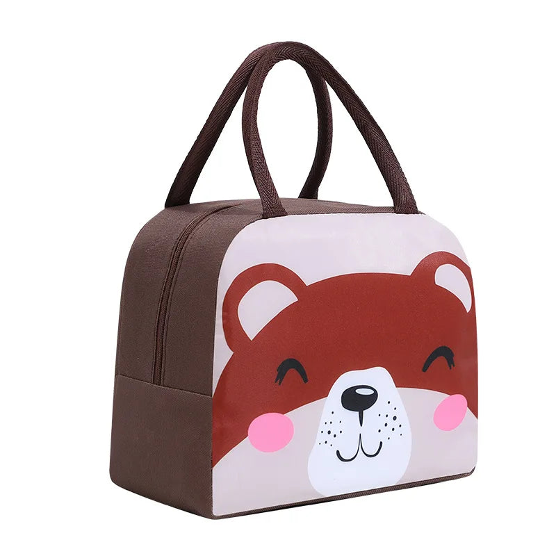 Cute Animal Insulated Kids Lunch Bag