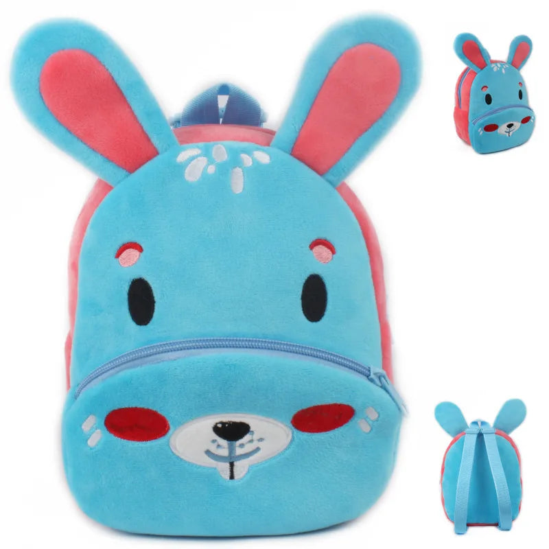 Wild Zoo Animals Plush Backpack