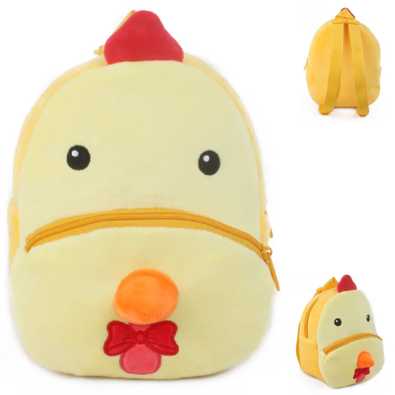 Wild Zoo Animals Plush Backpack