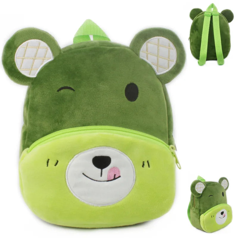 Wild Zoo Animals Plush Backpack