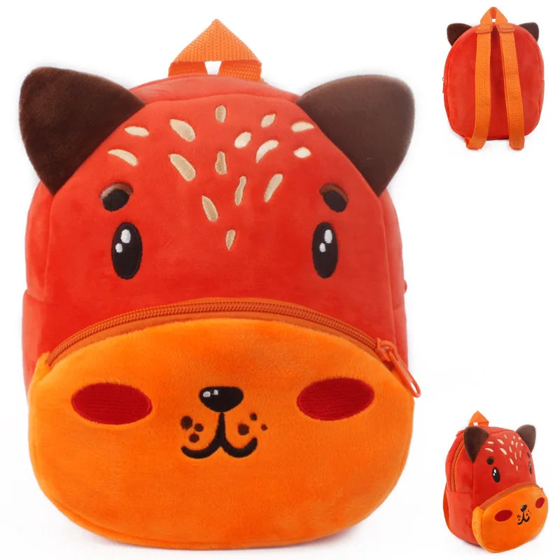 Wild Zoo Animals Plush Backpack