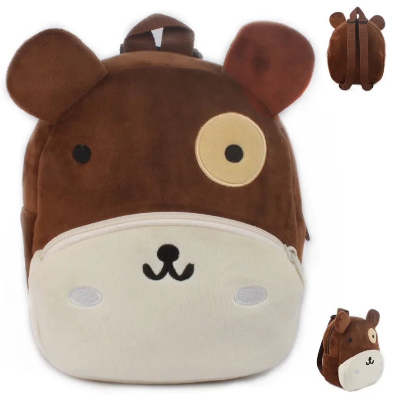 Wild Zoo Animals Plush Backpack
