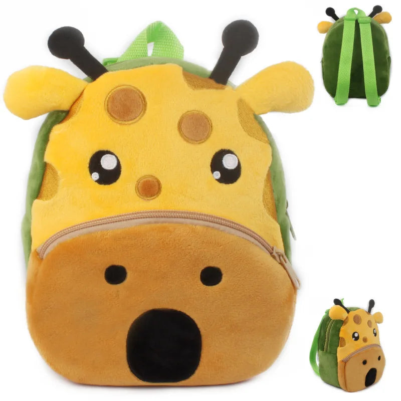 Wild Zoo Animals Plush Backpack