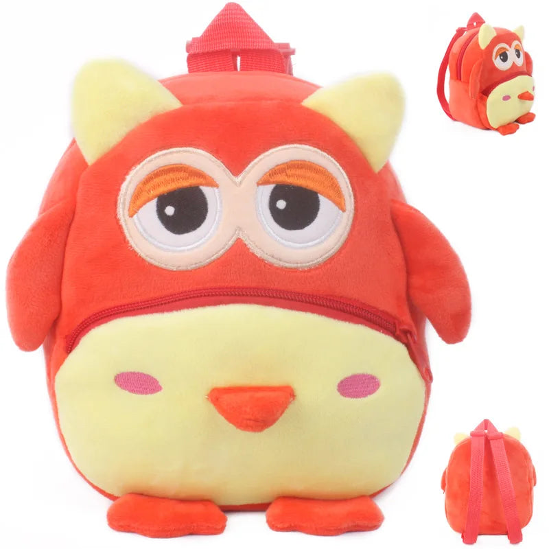 Wild Zoo Animals Plush Backpack