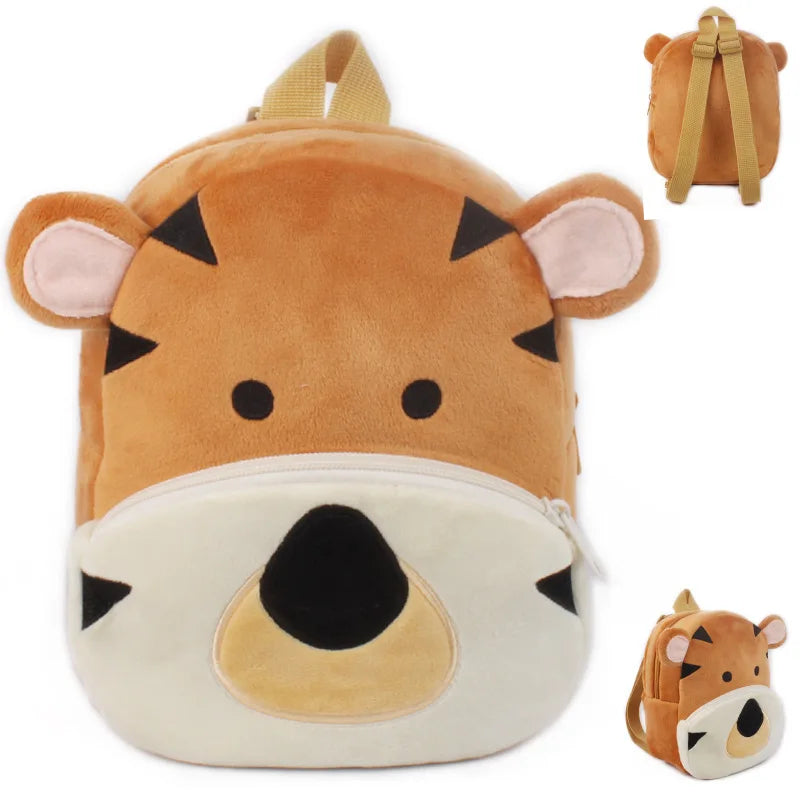 Wild Zoo Animals Plush Backpack
