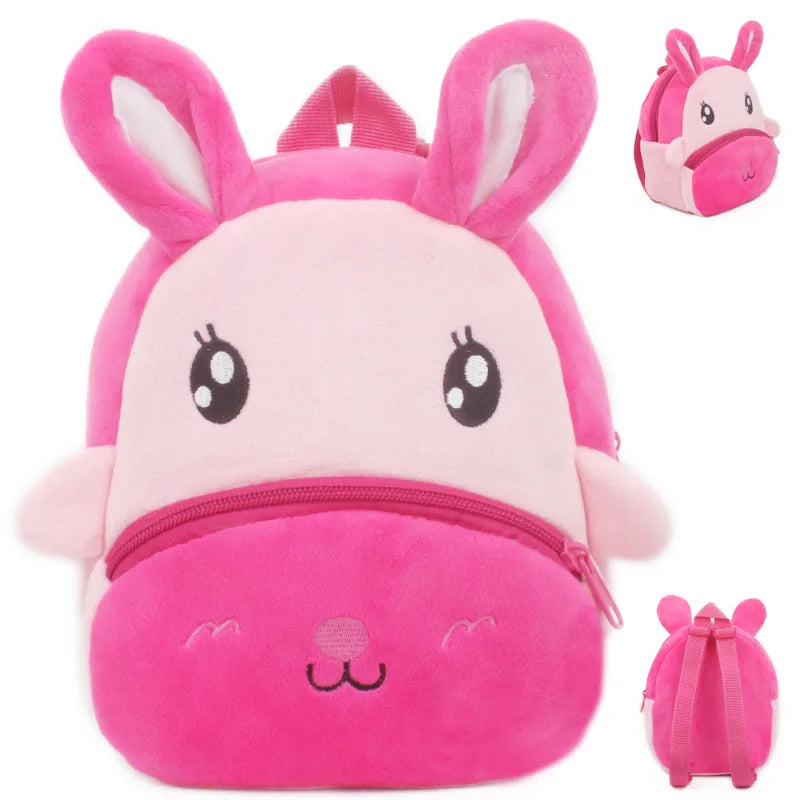 Wild Zoo Animals Plush Backpack