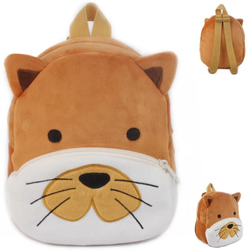 Wild Zoo Animals Plush Backpack