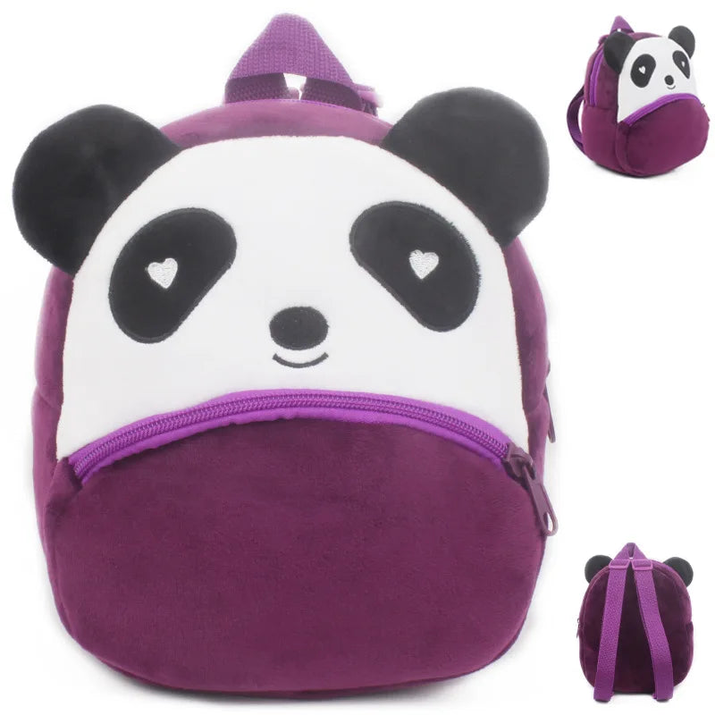 Wild Zoo Animals Plush Backpack