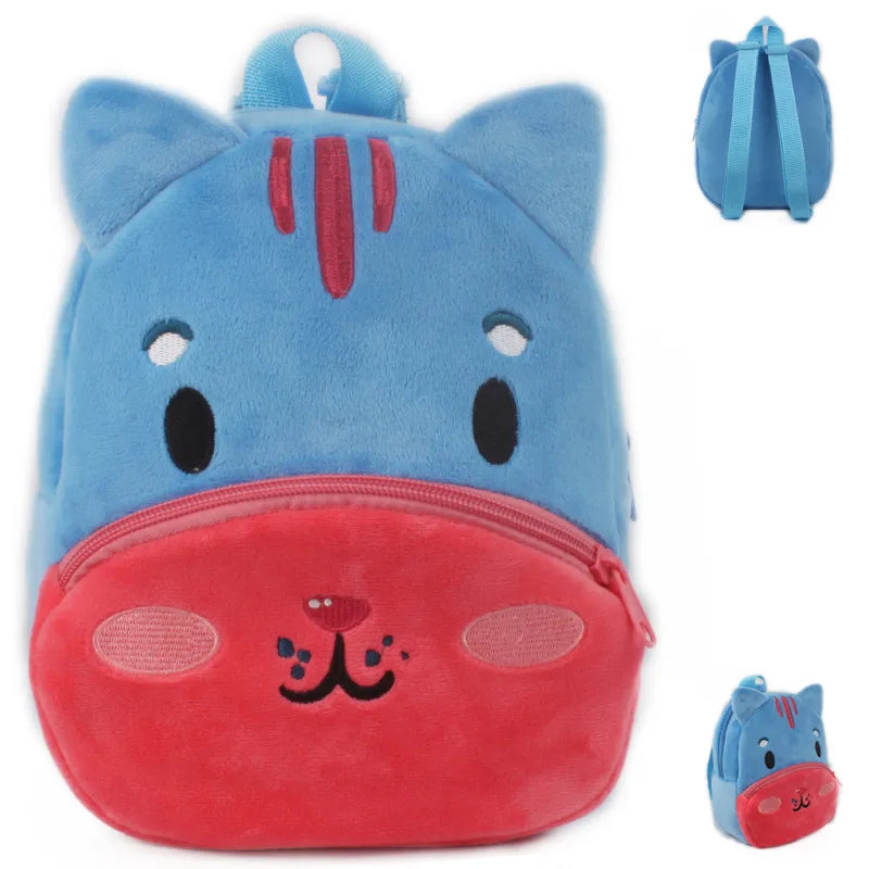 Wild Zoo Animals Plush Backpack