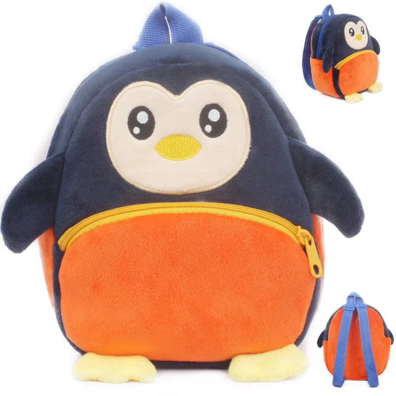 Wild Zoo Animals Plush Backpack