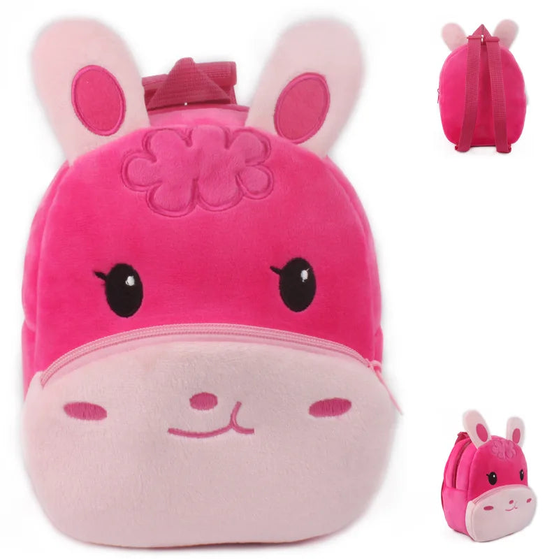 Wild Zoo Animals Plush Backpack