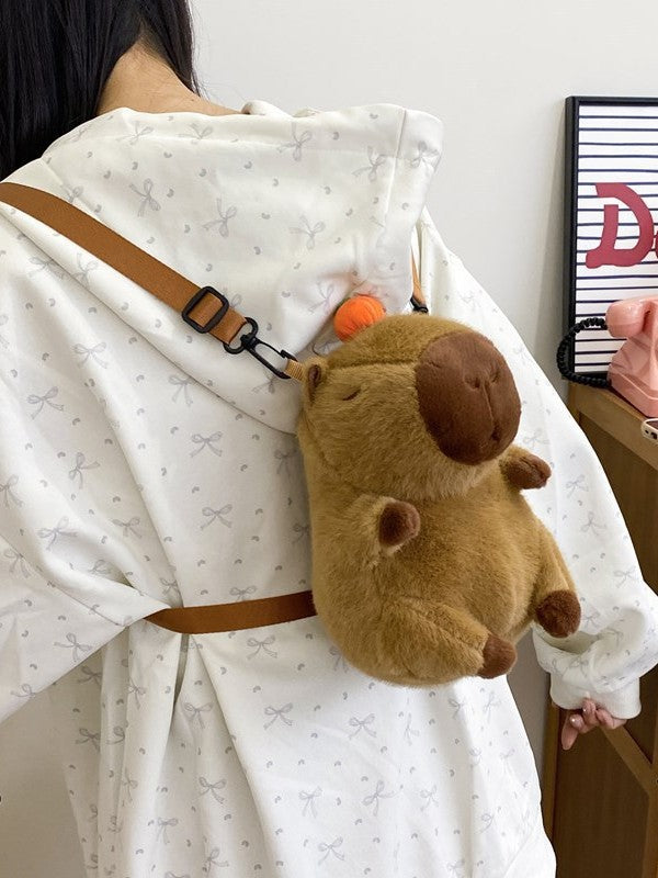 Capybara Plush Backpack