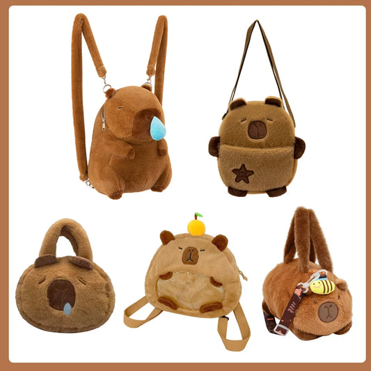 Kids Plush Capybara Backpack