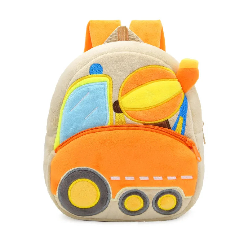 Kids Plush Truck and Builders Backpacks
