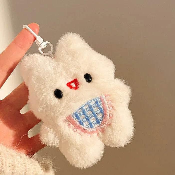 Cartoon Character Plush Bag Charm Keychain