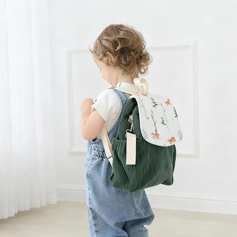 Corduroy Pram & Toddler Backpack | Woodland Collection