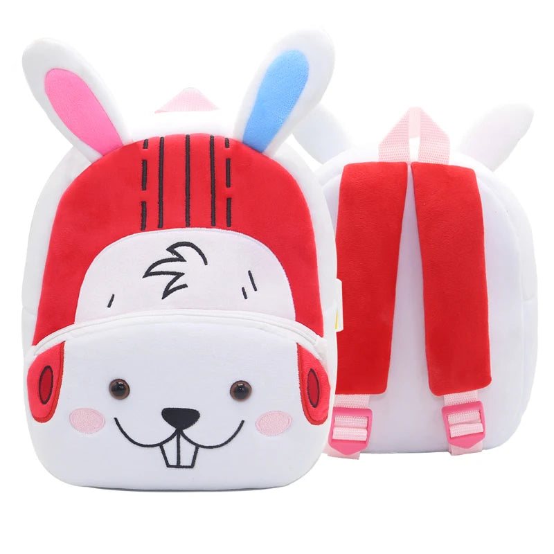 Kids Plush Animal Sports Backpack