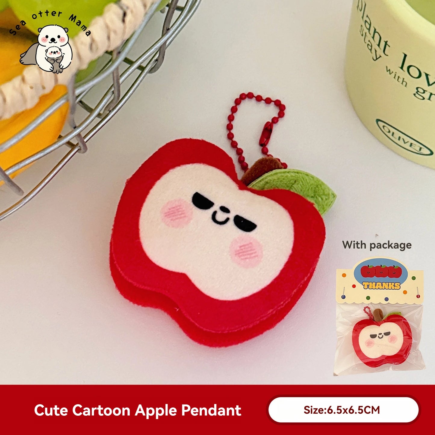 Food & Fruit Plush Bag Charm