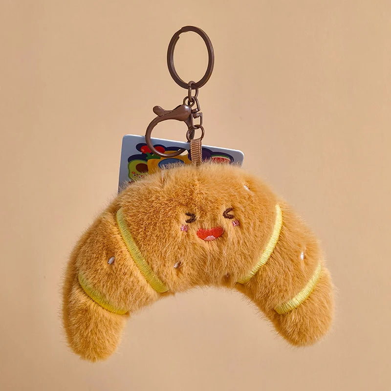 Cute Food Plush Stuffed Toy Bag Charm
