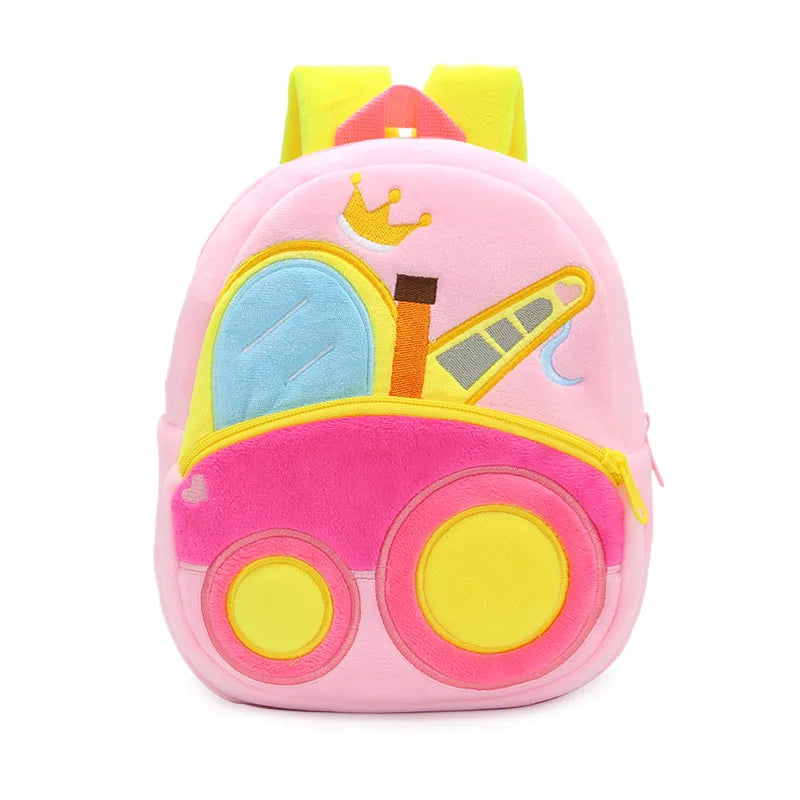 Kids Plush Truck and Builders Backpacks