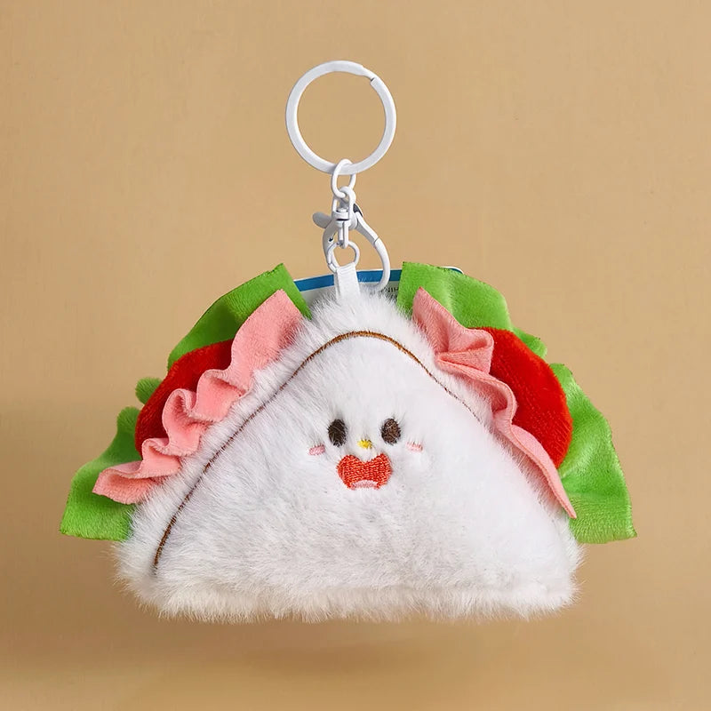 Cute Food Plush Stuffed Toy Bag Charm