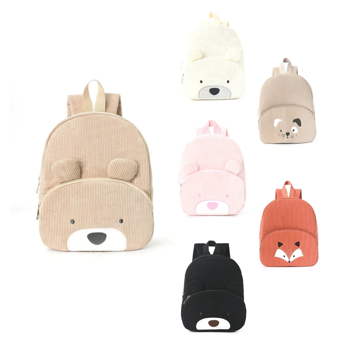 Corduroy Animal Kids Backpack