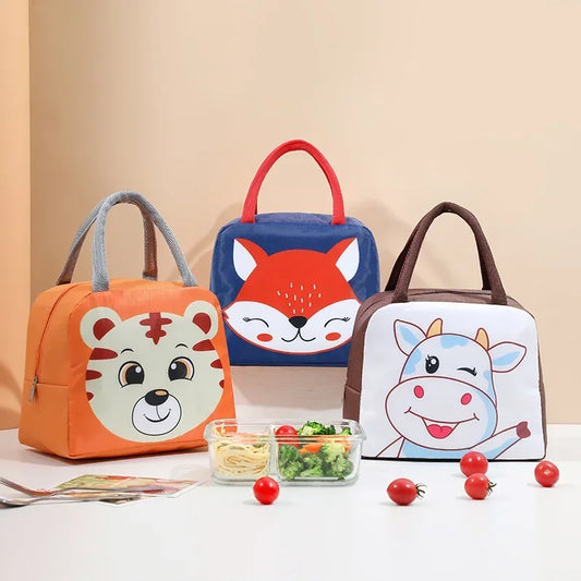 Zoo Animals Insulated Kids Lunch Bag