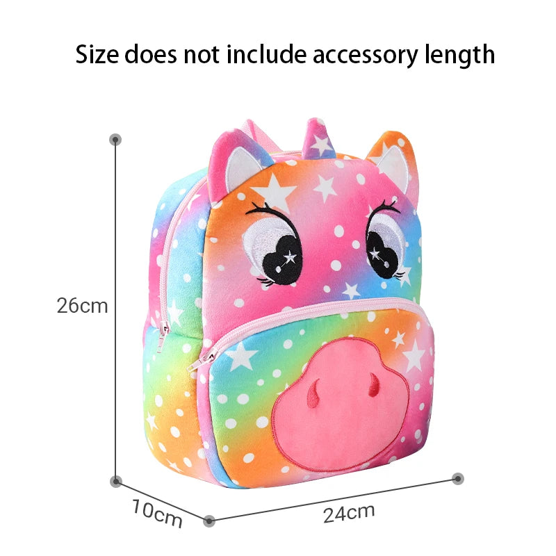 Kids Backpack Boys Cute Duck Cow Frog Backpacks School for Girls Toddler Child Schoolbag Book Bags Traveling Bag Large Capacity