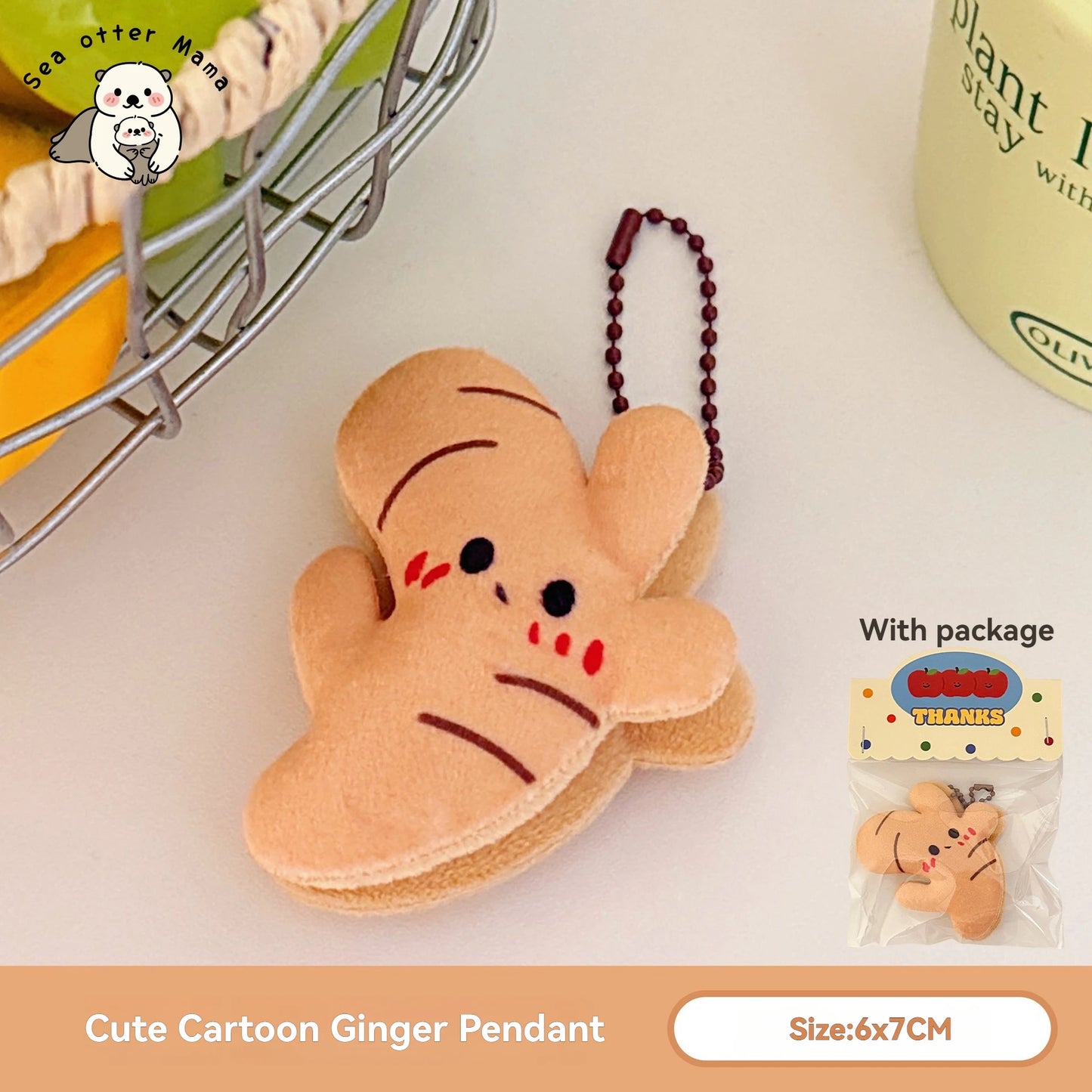 Food & Fruit Plush Bag Charm