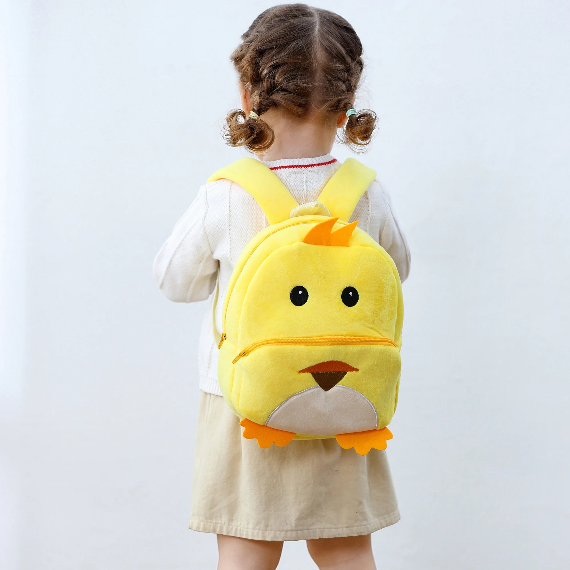 Kids Backpack Boys Cute Duck Cow Frog Backpacks School for Girls Toddler Child Schoolbag Book Bags Traveling Bag Large Capacity