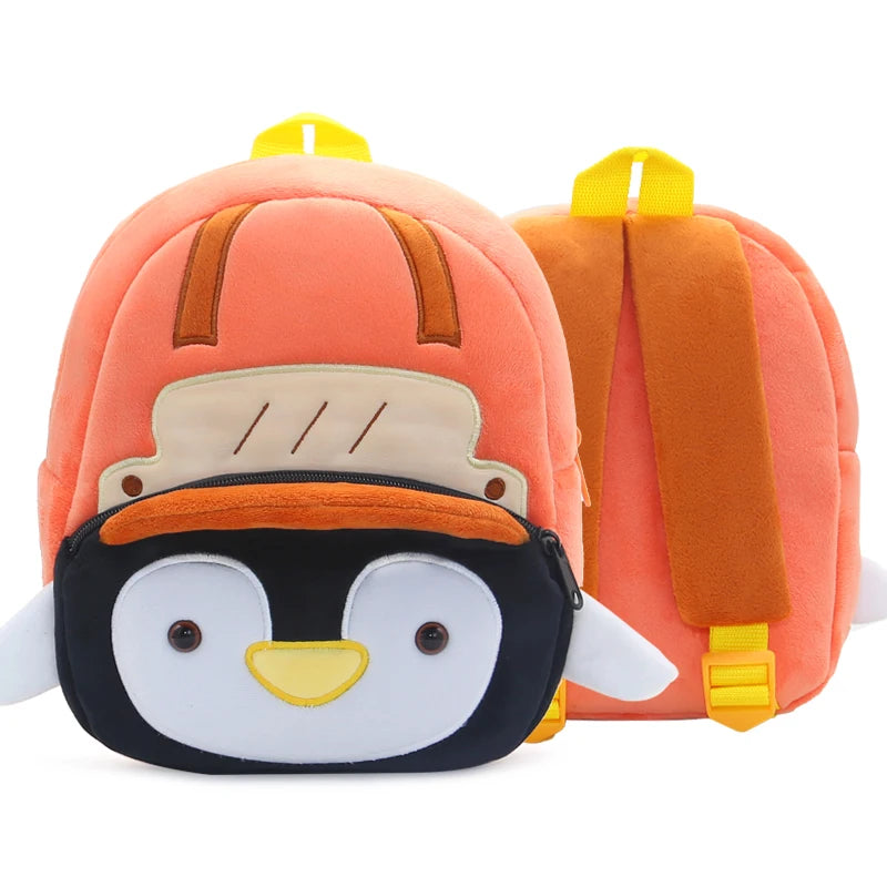Kids Plush Animal Sports Backpack