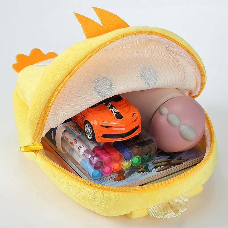 Kids Backpack Boys Cute Duck Cow Frog Backpacks School for Girls Toddler Child Schoolbag Book Bags Traveling Bag Large Capacity