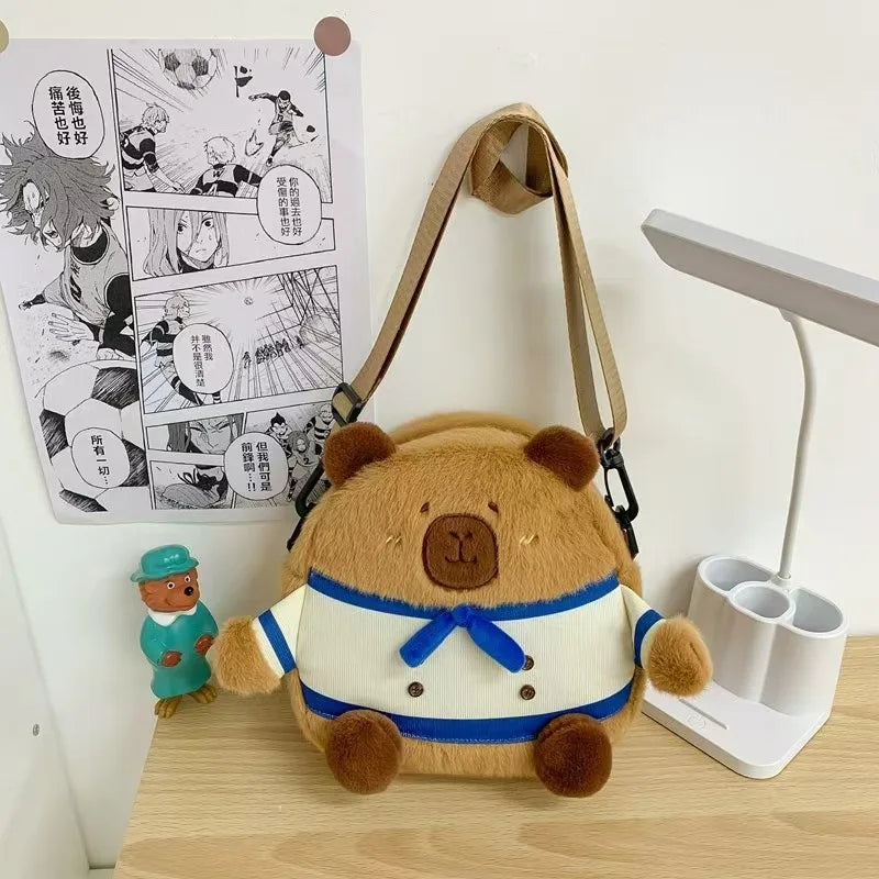 Kids Plush Capybara Backpack