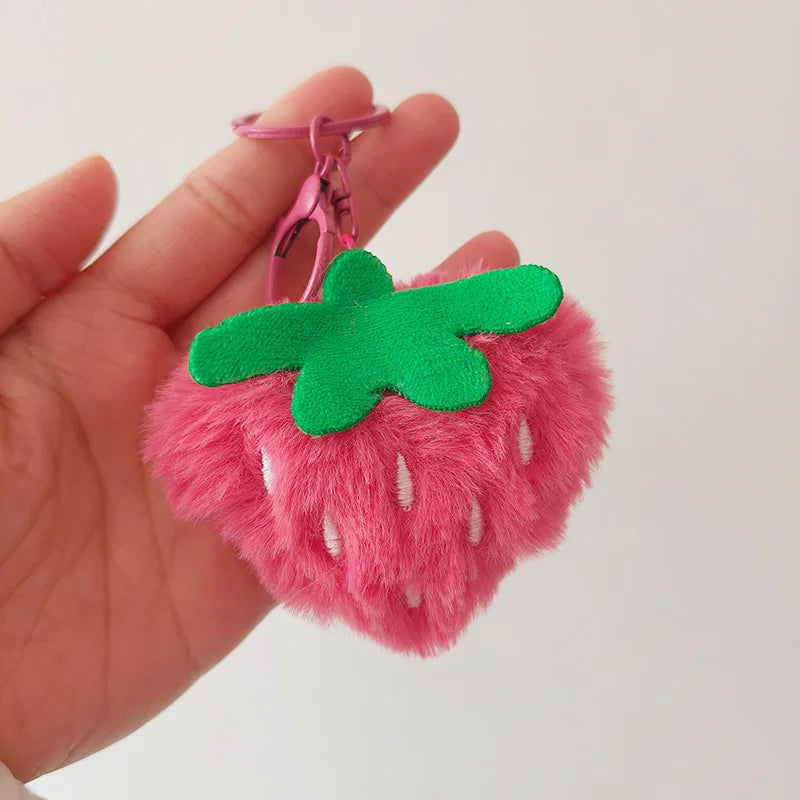 Cartoon Character Plush Bag Charm Keychain