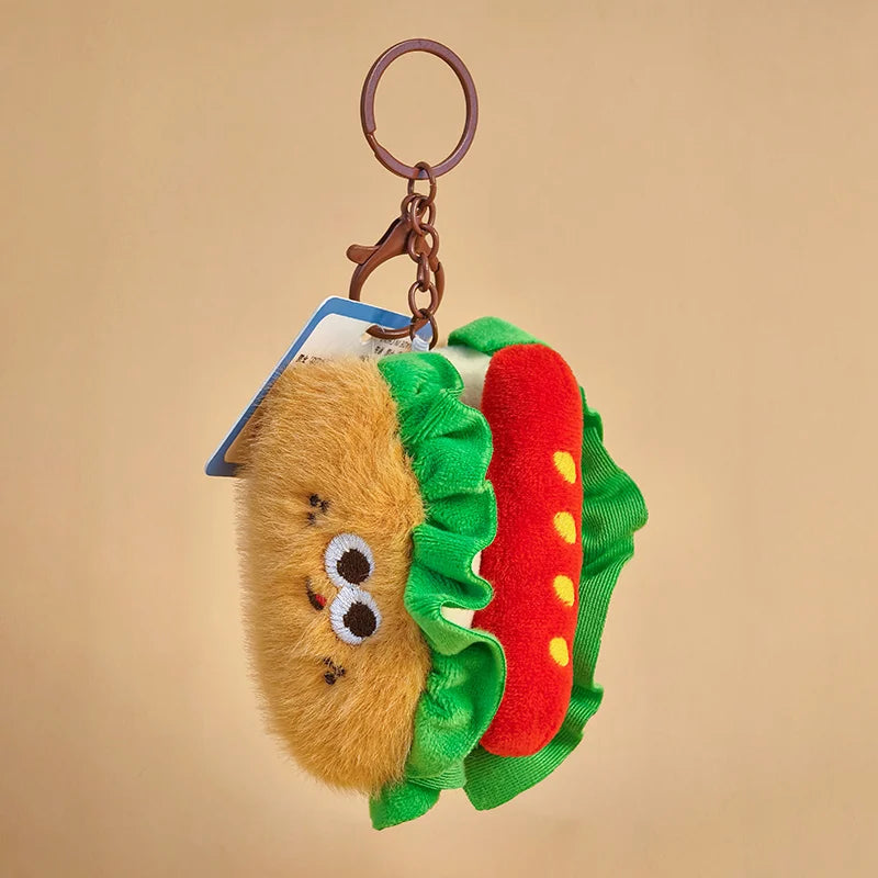 Cute Food Plush Stuffed Toy Bag Charm