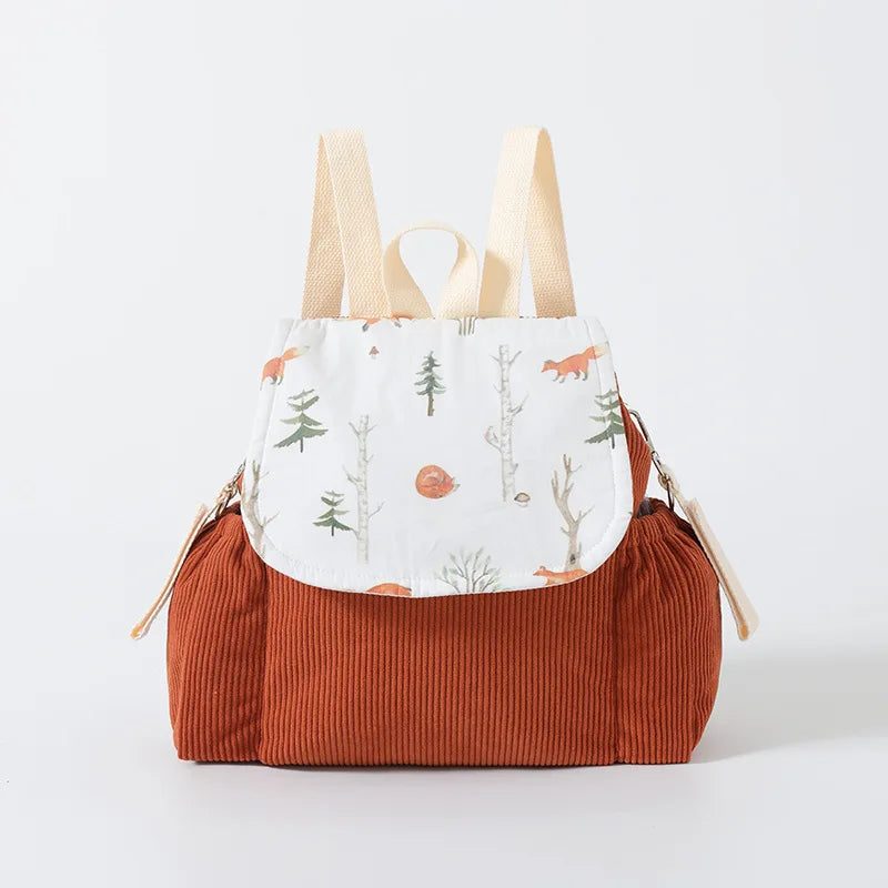 Corduroy Pram & Toddler Backpack | Woodland Collection