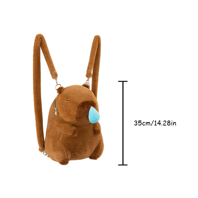 Kids Plush Capybara Backpack