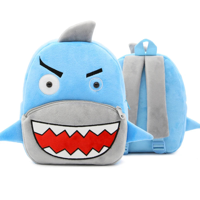 Plush Cartoon Zoo Animals Kids Backpack
