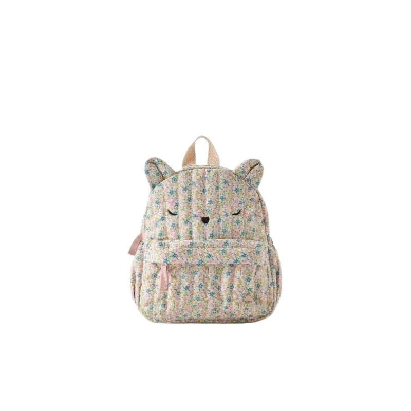 Kids Backpack in Cat's, Daisy, Strawberries & Bee's