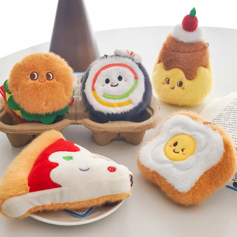 Cute Food Plush Stuffed Toy Bag Charm