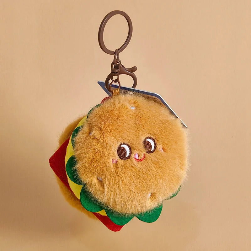 Cute Food Plush Stuffed Toy Bag Charm