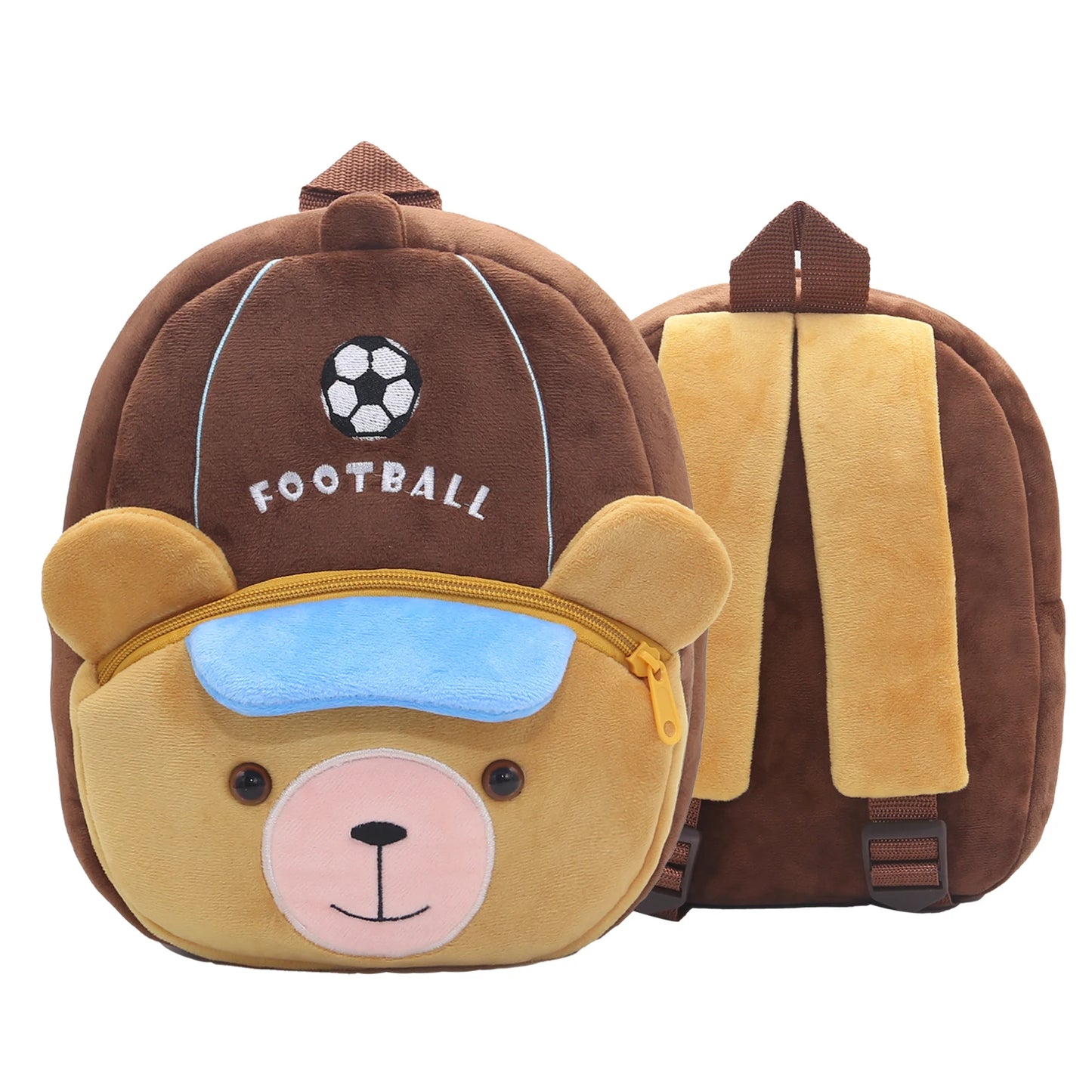 Kids Plush Animal Sports Backpack