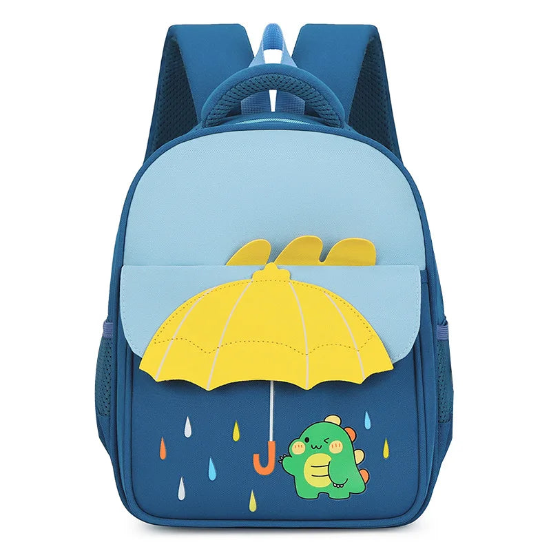 Personalised Embroidery Name Kids School Bag – Cartoon Kindy Backpack