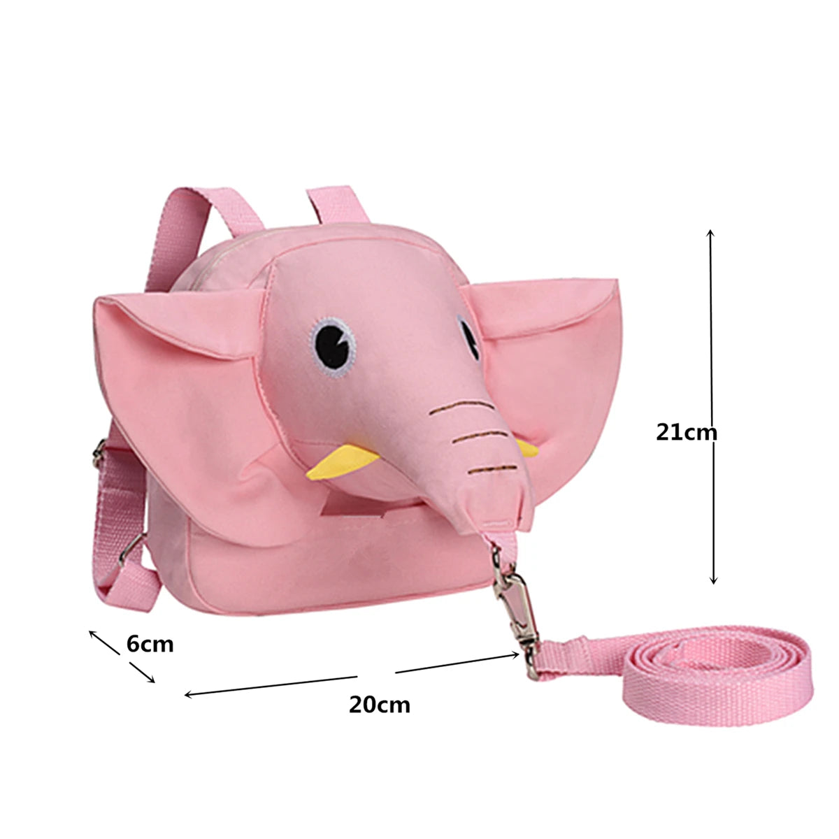 Elephant Nose Toddler Backpack with Safety Leash