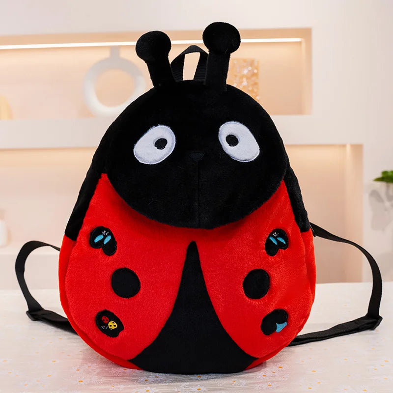 Kids Plush Ladybug Backpack