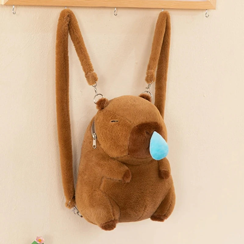 Kids Plush Capybara Backpack