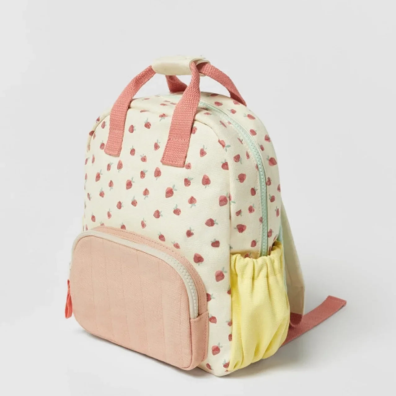 Kids Backpack in Cat's, Daisy, Strawberries & Bee's