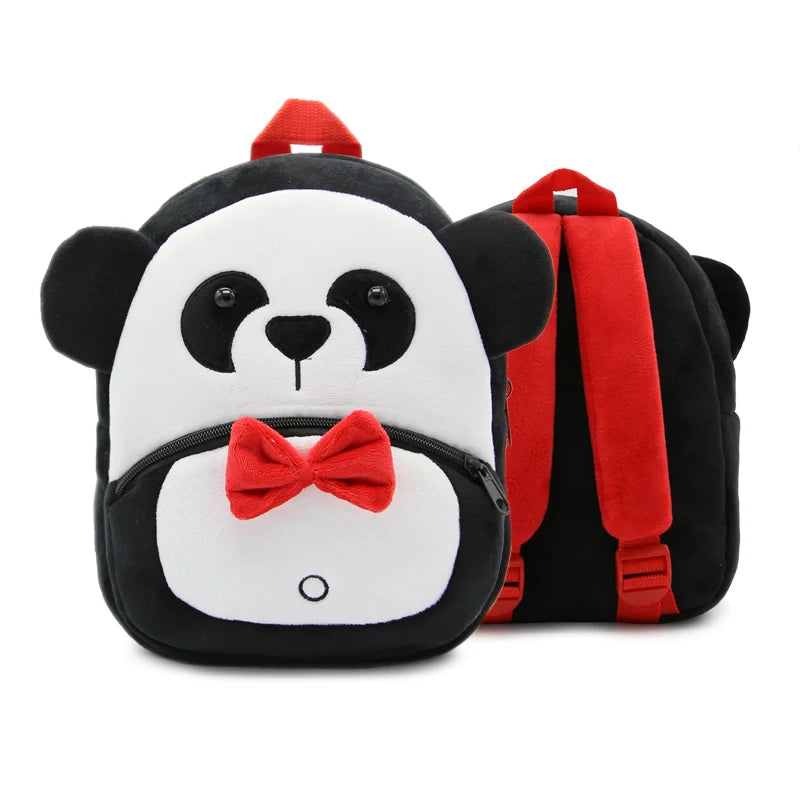 Plush Cartoon Zoo Animals Kids Backpack